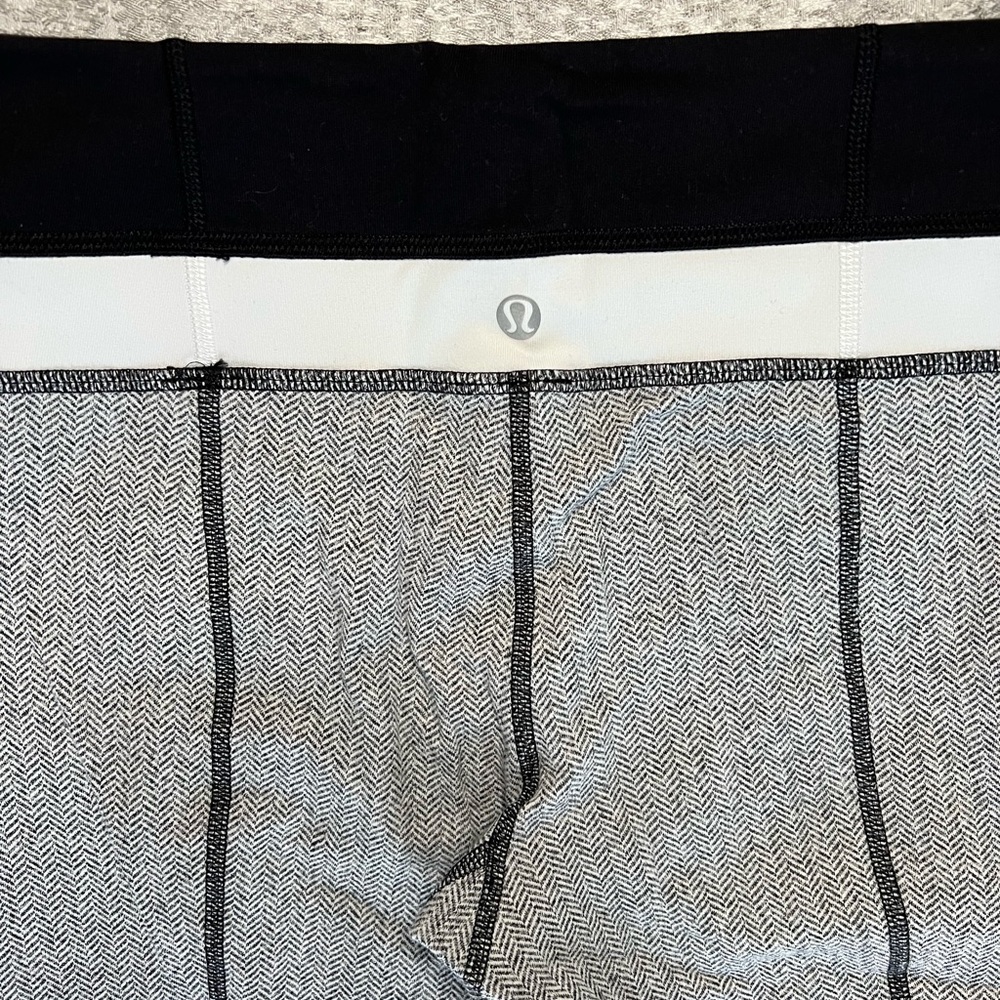 Lululemon Light Herringbone Pattern Mini Flared P… - image 2
